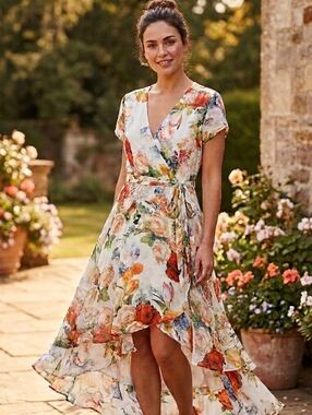 Sandra Darren Floral Dress